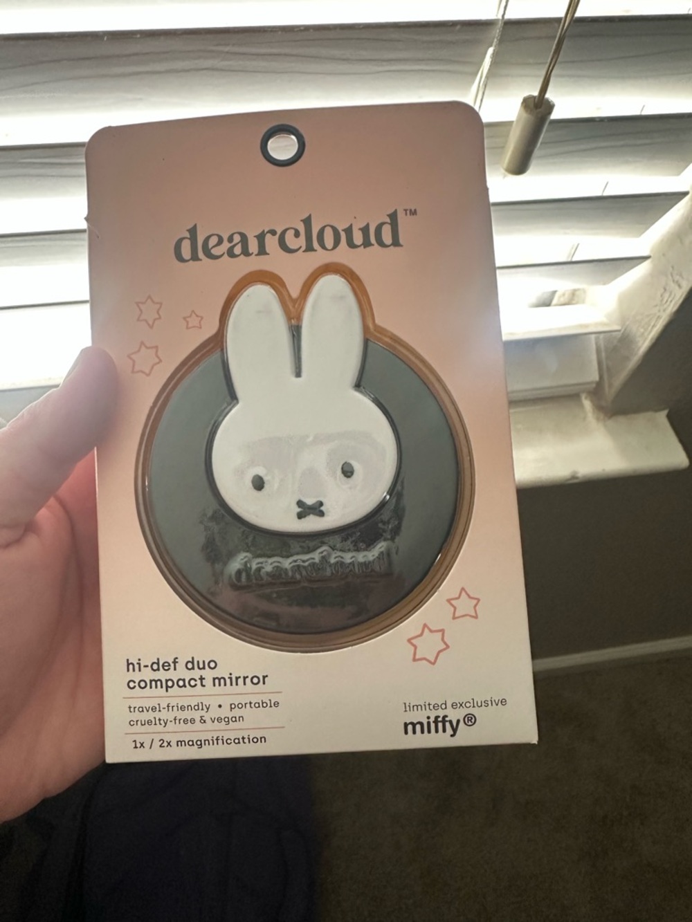 dearcloud x miffy Bunny Hi-Def Duo Compact Mirror